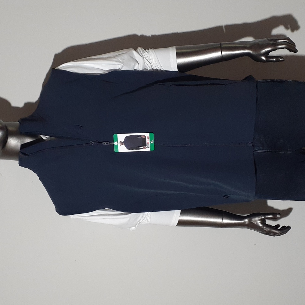 NWT Men's 32 Degrees Heat Sleeveless Vest Jacket - Small, Med., XL - Blue